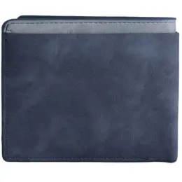 Urban Man Easton Cutout Detail PU Wallet Navy Back